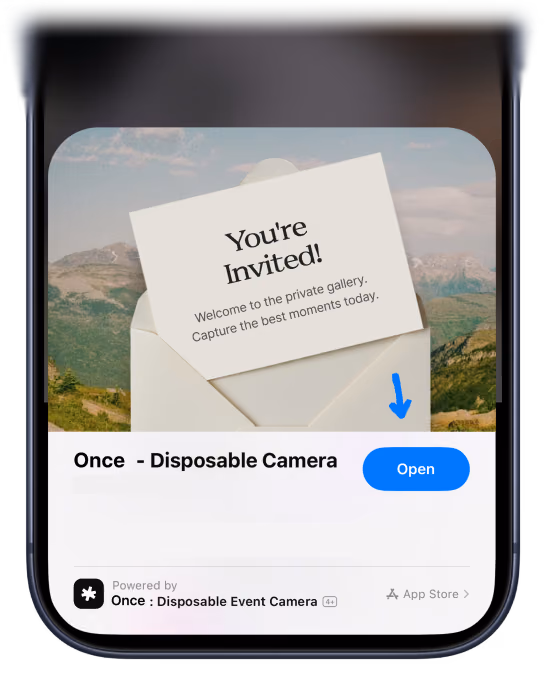 Open the Once App Clip